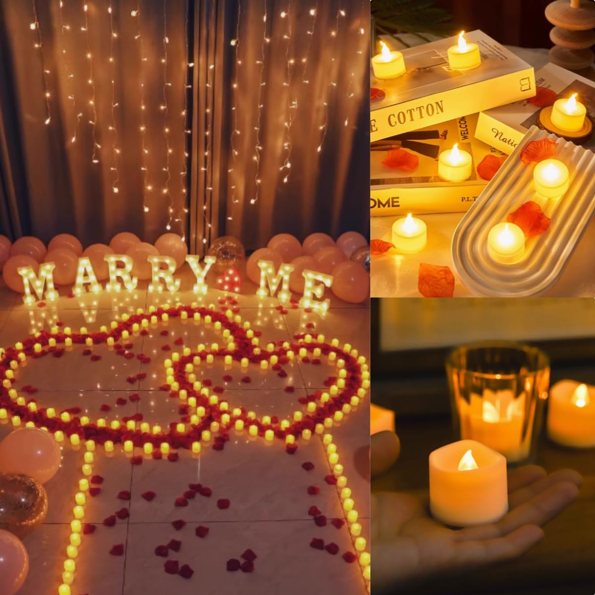 12 Flameless LED Kerze mit Timer & Automatikmodus, Realistisches Flackern & Wasserdicht Kerzen LED Teelichter